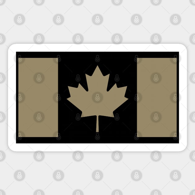 Canadian Flag - Hip Hop Gold Magnet by WiccanNerd